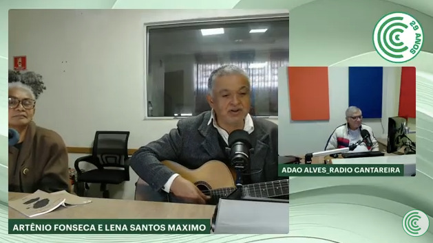 Artistas Artênio Fonseca e Lena Santos participam do ‘Comunidade em Foco’