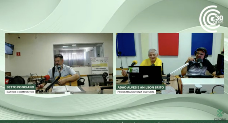 Betto Ponciano é entrevistado no programa Sintonia Cultural