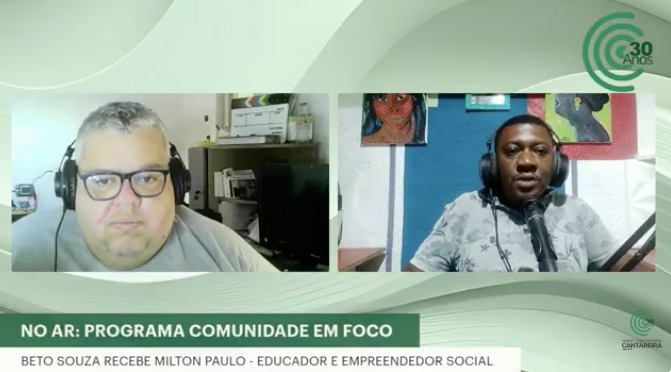 Na Cantareira FM, Milton Paulo conversa sobre empreendedorismo periférico
