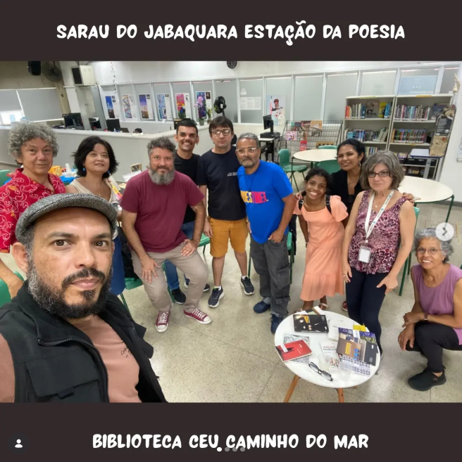 O sarau do Jabaquara é realizado todo último sábado do mês no CEU Caminho do Mar