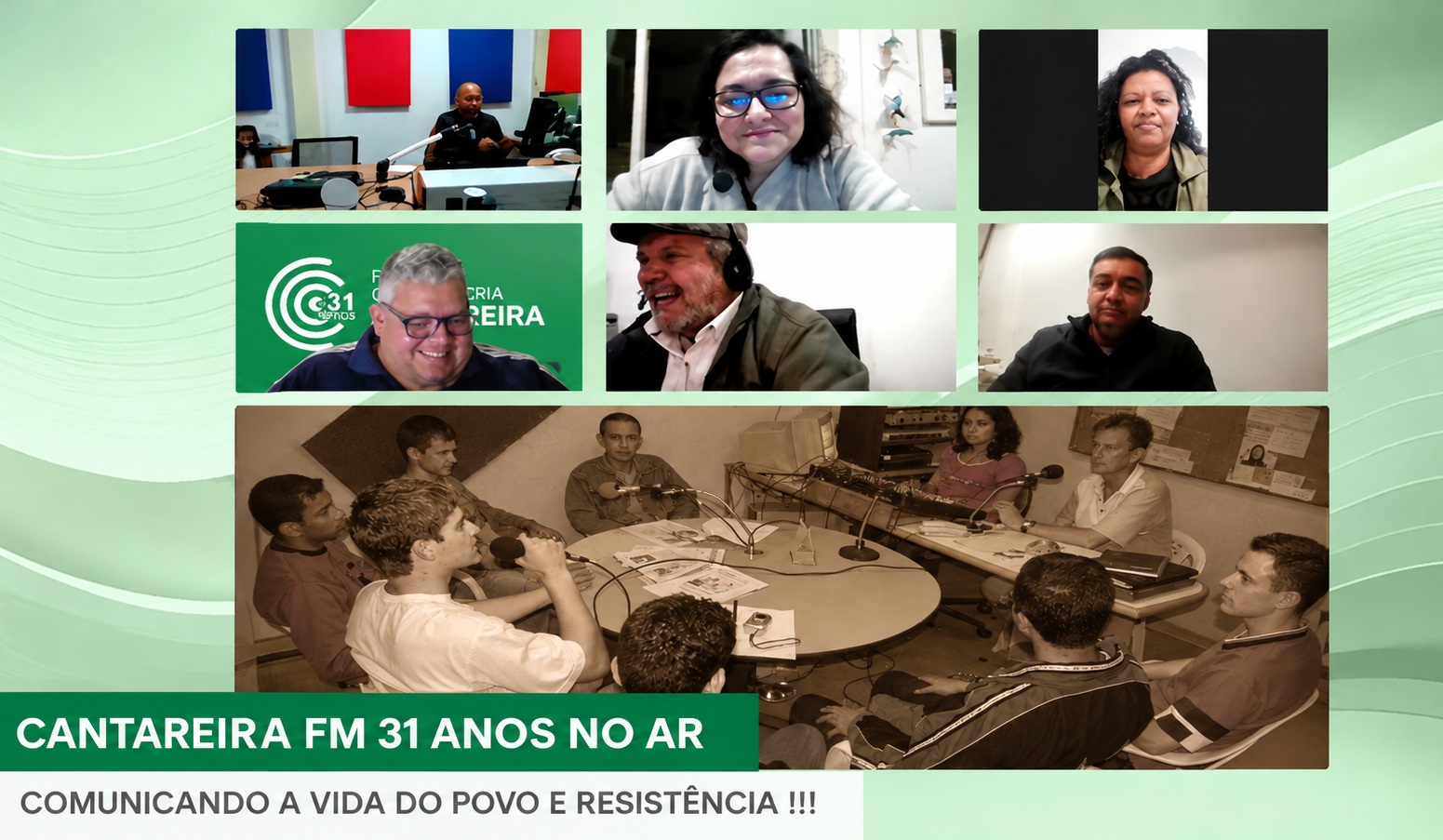 Em live especial, rádio comunitária Cantareira FM comemora 31 anos de história